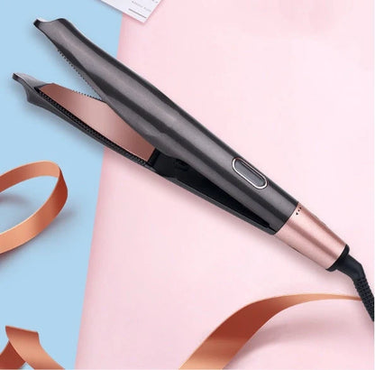 2-in-1 Professional Hair Straightener and Crimper with adjustable temperature settings