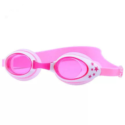 Children's waterproof and anti-fog swimming goggles in vibrant colours
