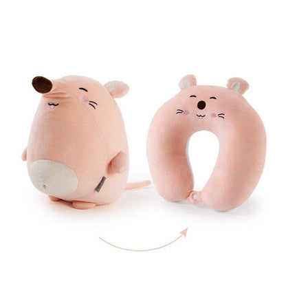 Soft and cozy penguin-shaped neck pillow with U-shaped design for superior comfort and support during work, travel, and relaxation