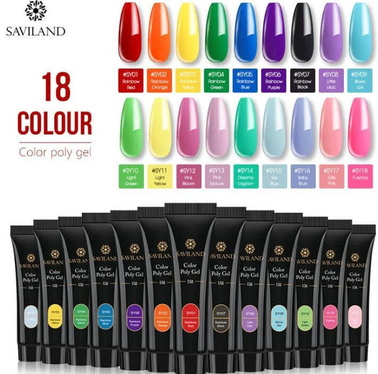 15g Coloured Crystal Nail Extension Glue for vibrant, durable nail art