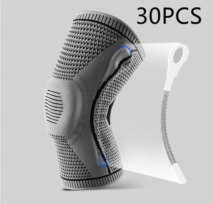 Silicone Spring Knee Pads for sports and fitness with patella protector