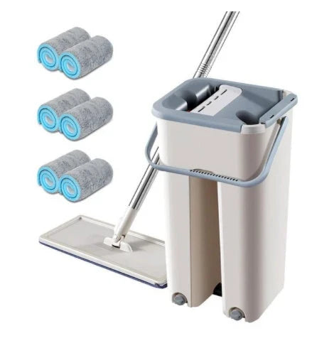 Versatile wooden floor cleaning mop with 360-degree swivel head, scratch-resistant microfiber, and vertical ventilation for effortless cleaning