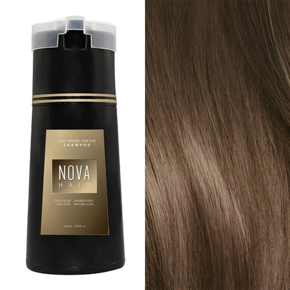 3-in-1 Hair Dye Shampoo for quick grey coverage and hair nourishment