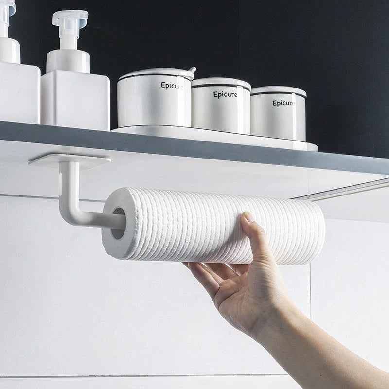 White nail-free ABS storage rack for wall organisation