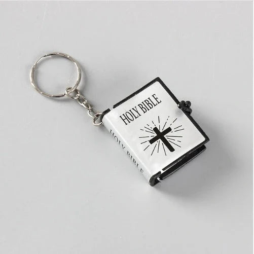 Mini Holy Bible Keychain with cross - a faith-inspired accessory for daily prayers