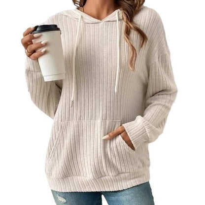 Stylish and comfortable drawstring hoodie sweatshirt with pockets in various colors