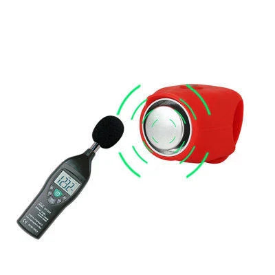 Powerful 120 dB bicycle siren with 6 customisable sound modes, made of premium silica gel for durable and waterproof performance