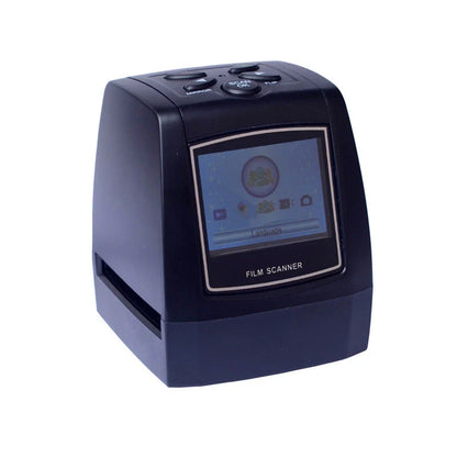 A versatile film and slide scanner that digitizes 35mm film, negatives, and slides with high resolution and vibrant colors.