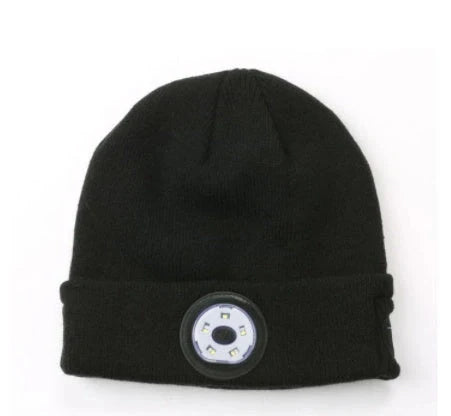 Bluetooth 5.0 LED knitted hat with wireless stereo headset and USB charging
