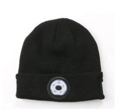 Bluetooth 5.0 LED knitted hat with wireless stereo headset and USB charging