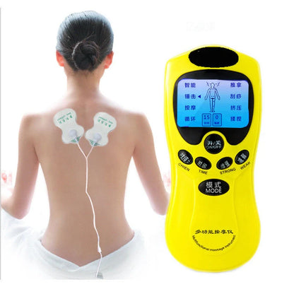 Mini digital portable multifunctional massage instrument with large LCD screen in various colors