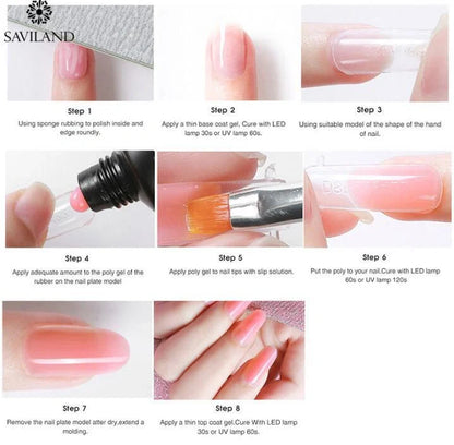 15g Coloured Crystal Nail Extension Glue for vibrant, durable nail art