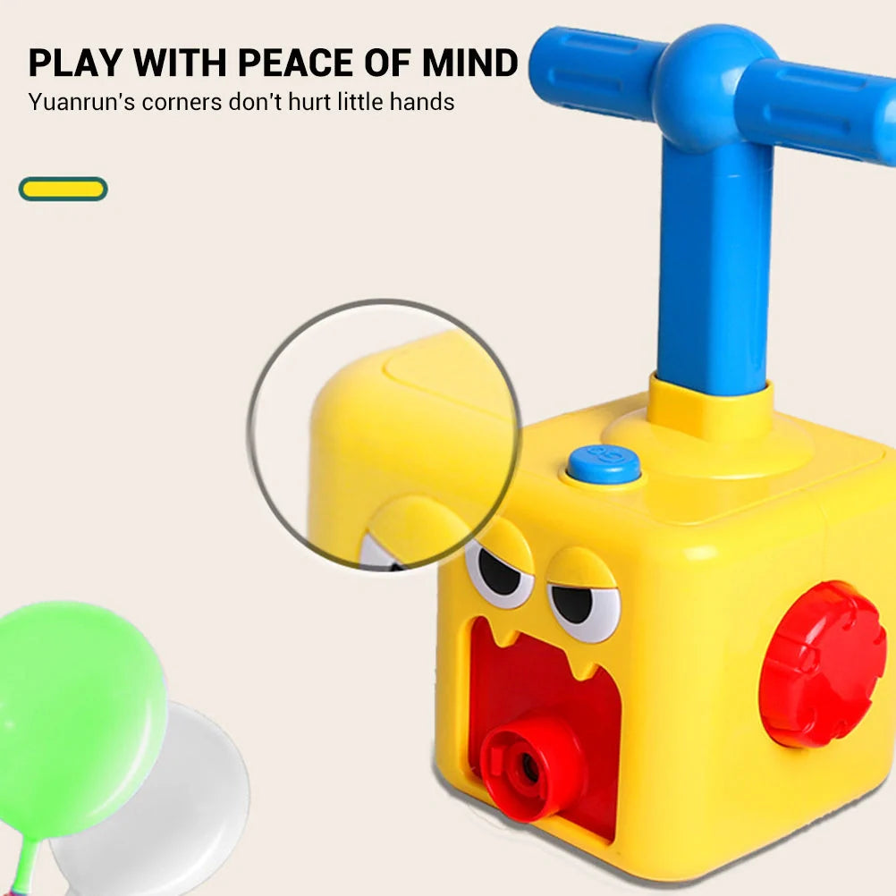 Children's air balloon powered car toy with 12 balloons, educational and eco-friendly