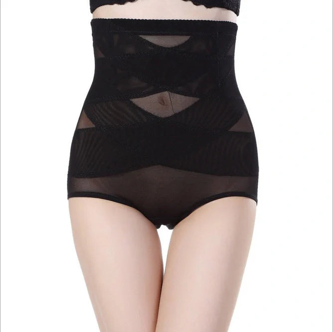 Premium high-waist postpartum shaping pants in black, beige, and multi-color options