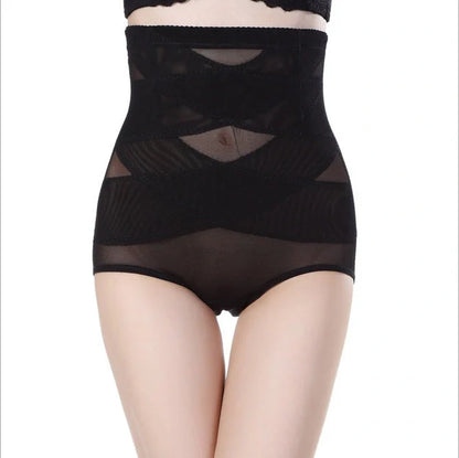 Premium high-waist postpartum shaping pants in black, beige, and multi-color options