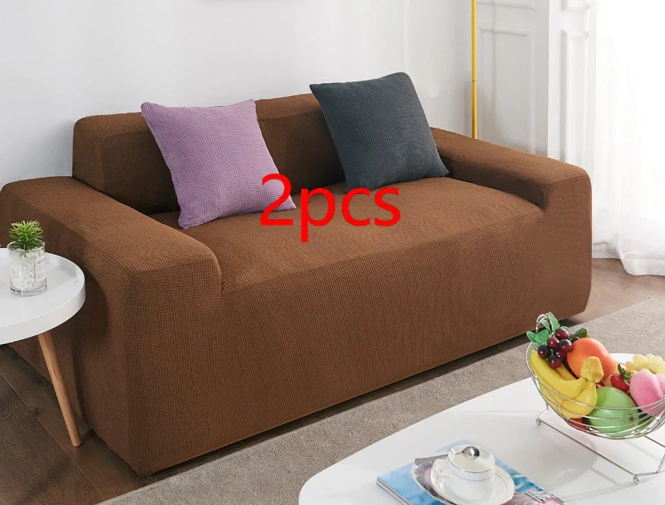 Waterproof polar fleece sofa slipcover in various colours protecting your living room furniture