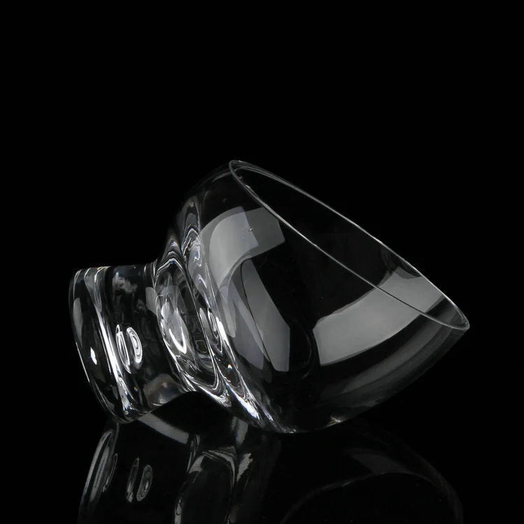 Diagonal Salad Cup with gold-edged design for elegant table settings