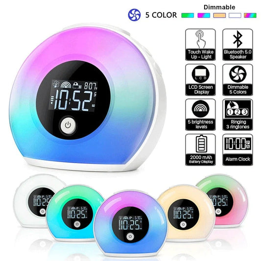Digital Music Alarm Clock with Bluetooth 5.0 and VA LCD screen