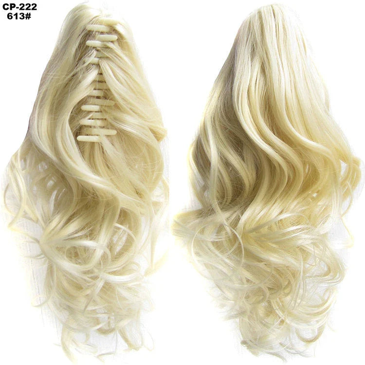 Stylish and realistic-looking hair extension ponytail wrap for versatile hairstyle upgrade