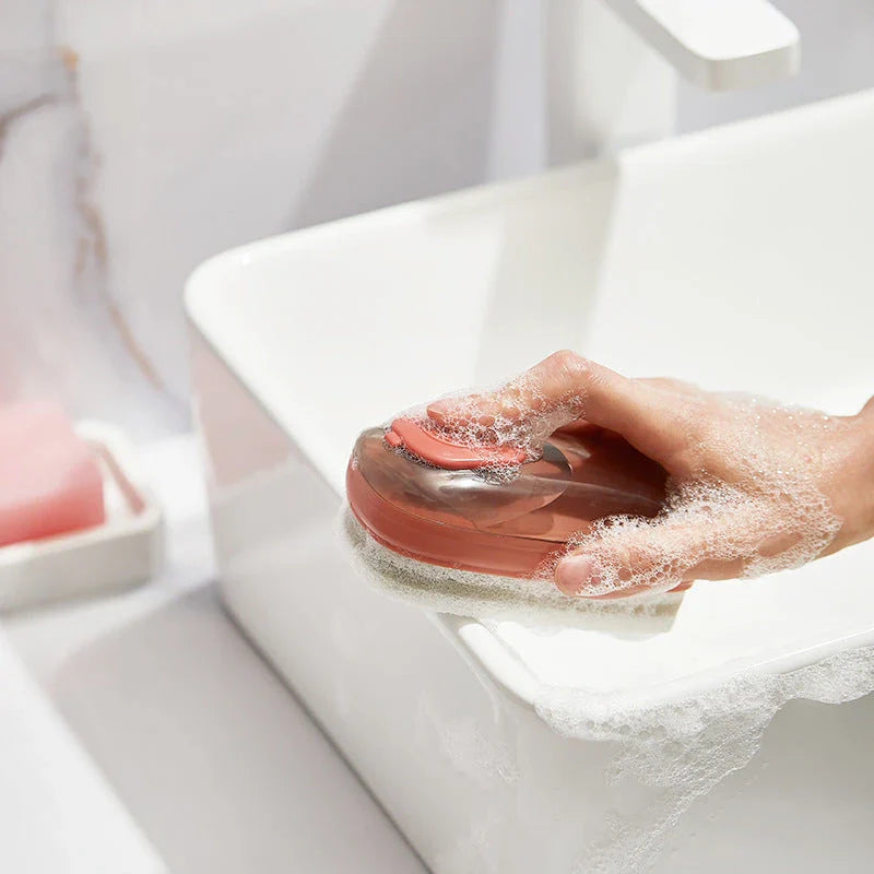 Premium Silicone Dishwashing Brush with Ergonomic Handle for Efficient, Scratch-Free Cleaning