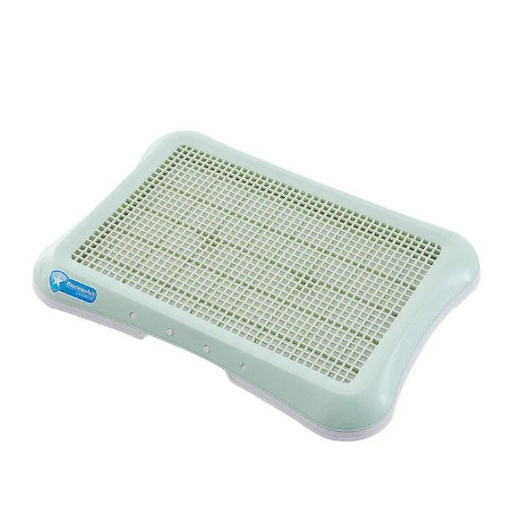 Premium pet toilet in blue, light green, and pink colours for hassle-free puppy training in the UK