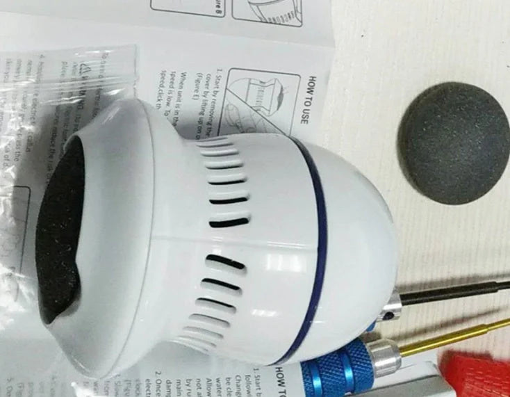 Electric foot file grinder with diamond heads for dead skin removal