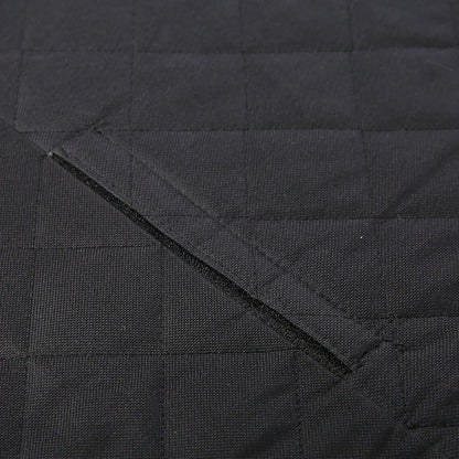 Waterproof dog car seat cover with view mesh and anti-skid surface