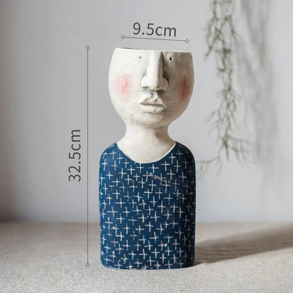 Elegant Greek-inspired cement flower pot vase with classical design for home and garden decor