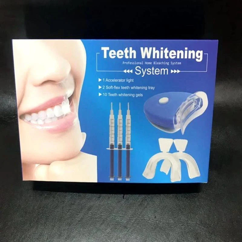 Premium teeth whitening kit with LED light for a dazzling, radiant smile