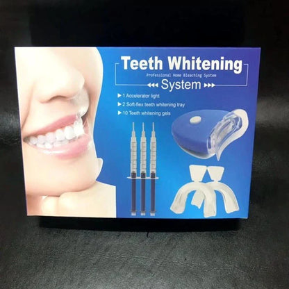Premium teeth whitening kit with LED light for a dazzling, radiant smile
