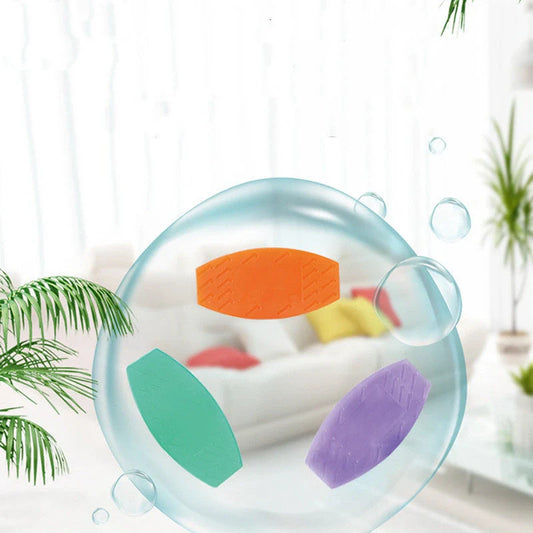 Deodorant Wizard scented pet deodorant tablets in mango, lavender, and qingxin