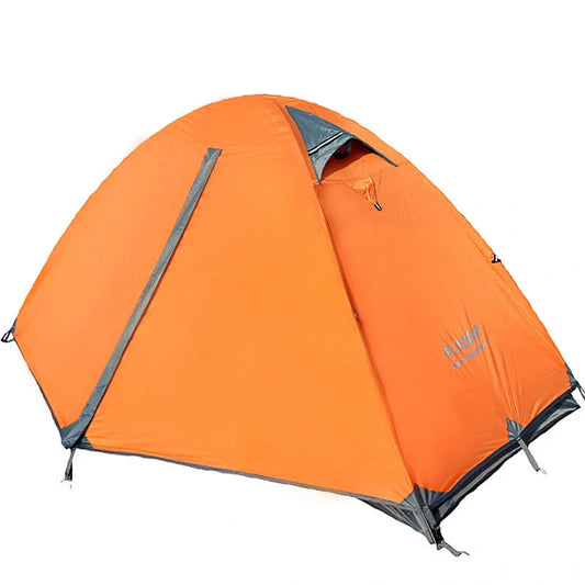 Premium double-layered waterproof camping tent with Oxford cloth exterior and aluminium alloy frame for all-weather outdoor adventures