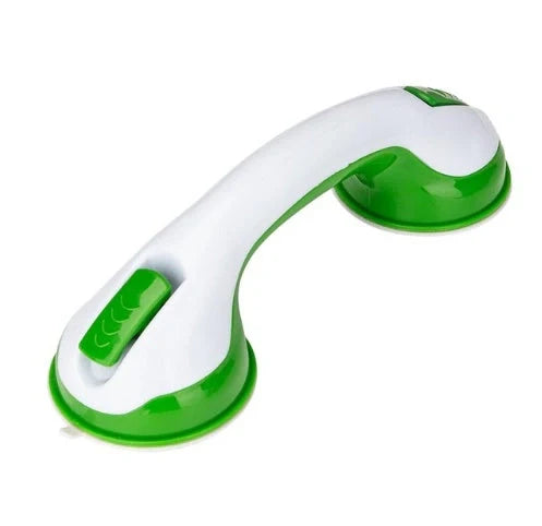 Durable ABS plastic bathroom handrail with suction cups for anti-skid safety support