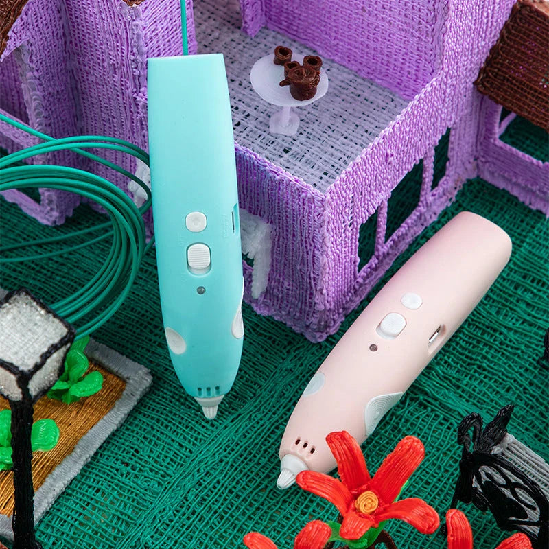 A 3D drawing pen with an LED display, allowing users to create unique, three-dimensional artworks and designs.