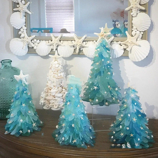 Blue PVC Christmas tree decoration for DIY holiday crafting