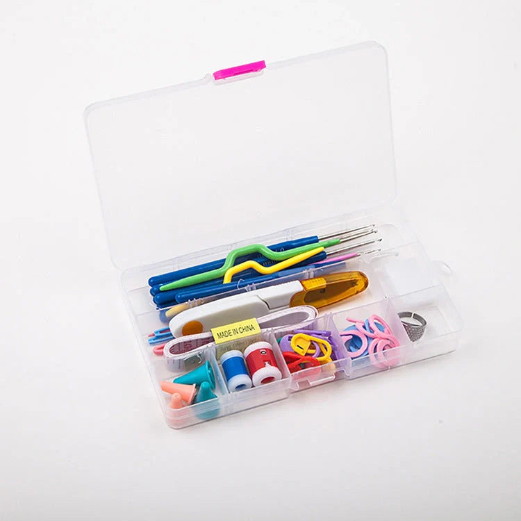 Premium handcrafted crochet set with aluminium hooks, yarn, and storage case