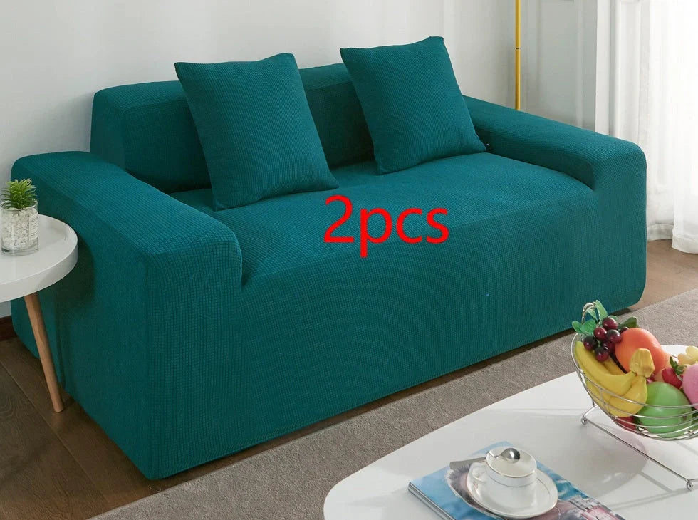 Waterproof polar fleece sofa slipcover in various colours protecting your living room furniture