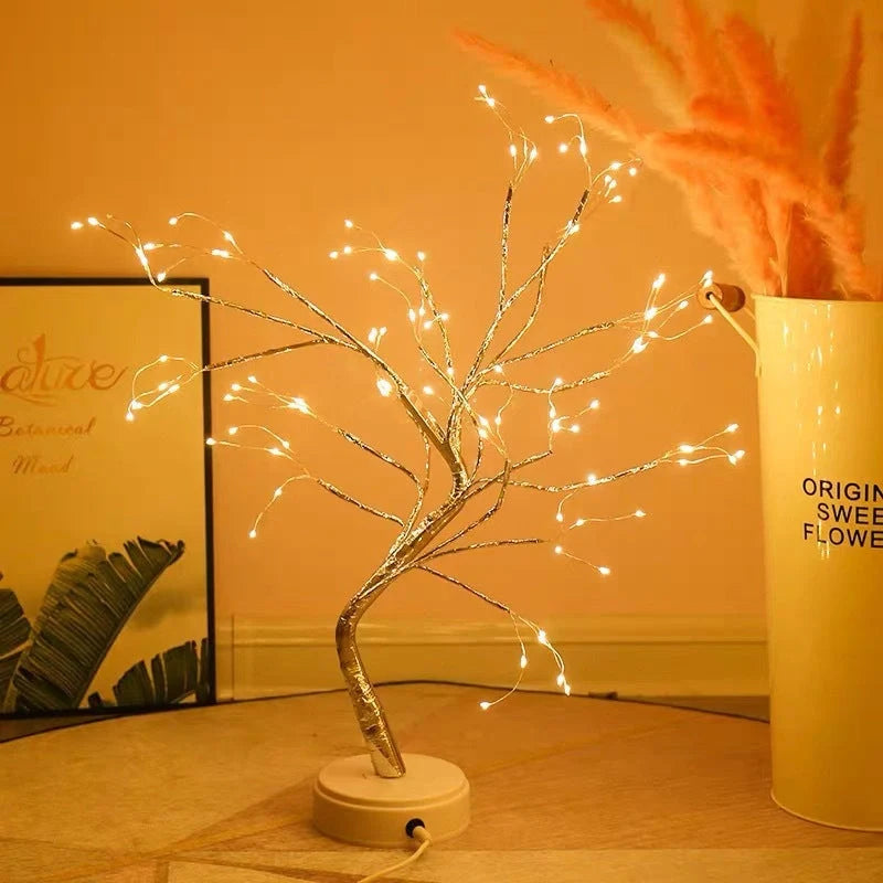 Nordic style LED copper wire bedroom light with warm colours