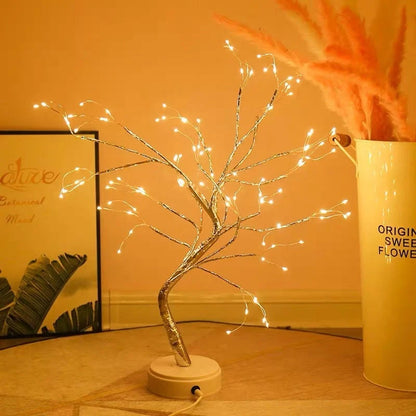 Nordic style LED copper wire bedroom light with warm colours