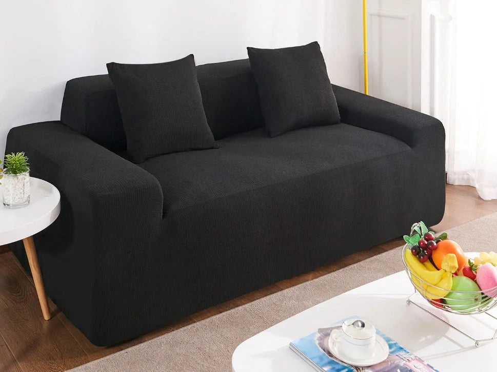 Waterproof polar fleece sofa slipcover in various colours protecting your living room furniture