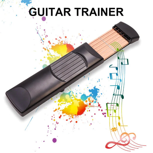 Pocket Guitar portable practice tool for beginners with 6 strings and 4 frets