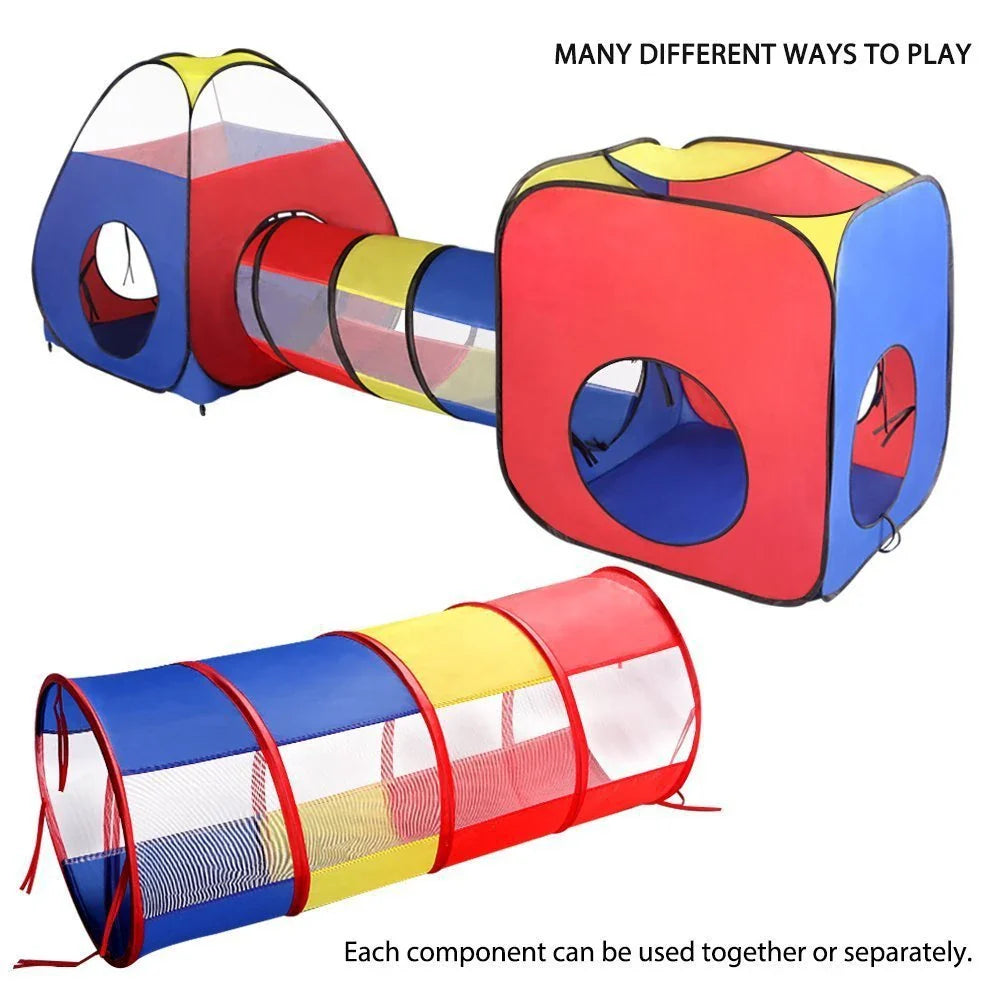 Premium portable play tent for kids with sturdy steel frame, breathable mesh, and durable polyester fabric