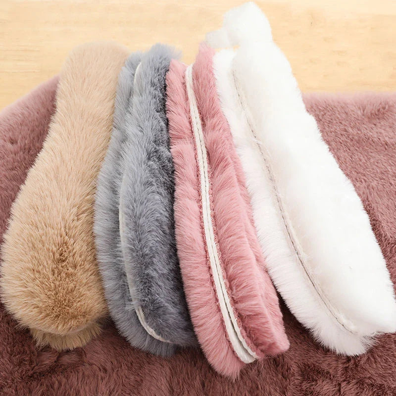 Winter sheepskin insoles with wool felt layer for enhanced warmth and comfort