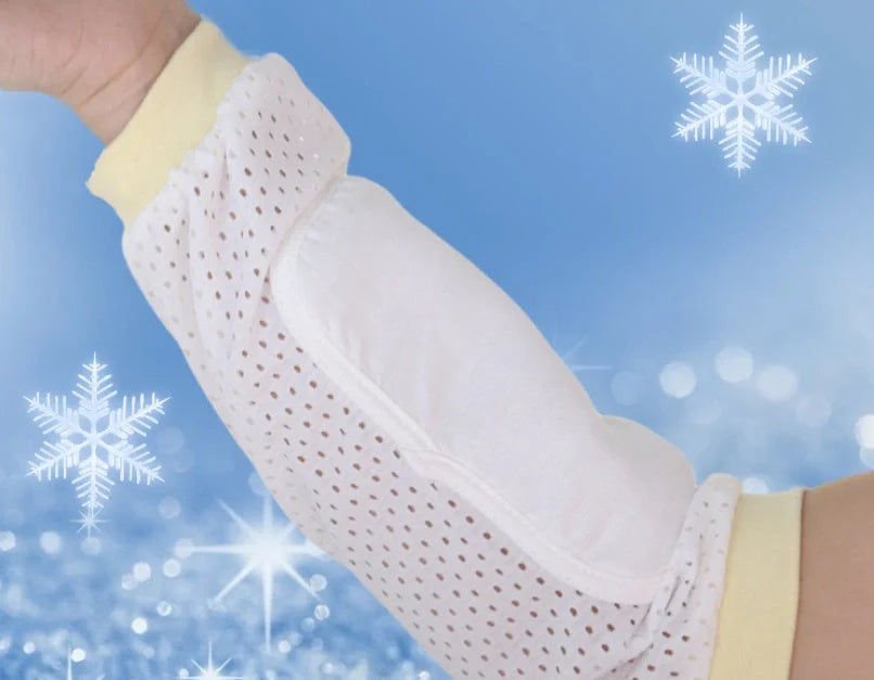 Ergonomic breastfeeding arm pillow with ice silk fabric for cooling comfort