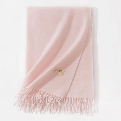 Elegant artificial cashmere scarf for women in various colors, perfect for winter warmth and style.