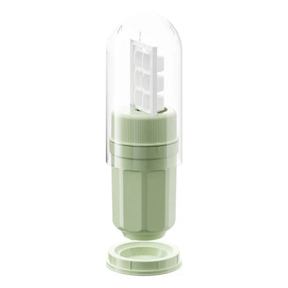 Twist ice cube tray with rotating release mechanism, perfect for freezers and refrigerators