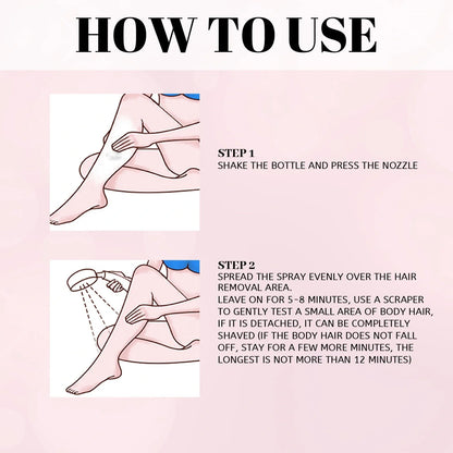 Honey Hair Removal Spray for smooth, hair-free skin