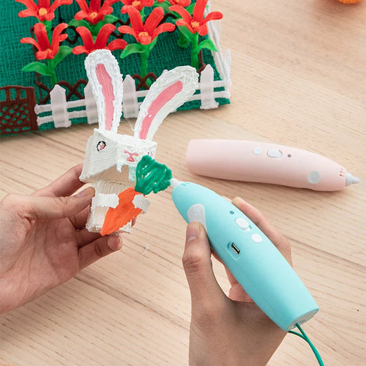 A 3D drawing pen with an LED display, allowing users to create unique, three-dimensional artworks and designs.
