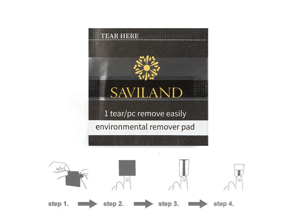 Nail polish remover wraps with self-contained cotton for quick and easy polish removal