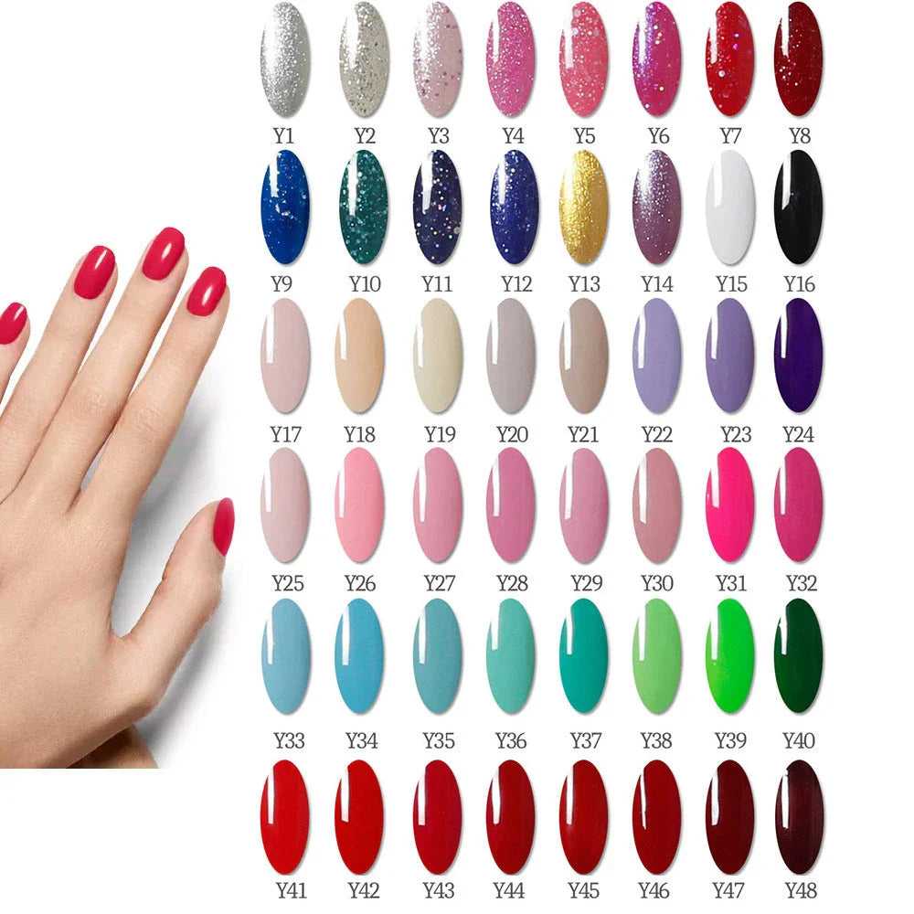 Premium 80W UV Nail Gel Curing Lamp Set with gel polishes, base coat, and top coat for salon-quality manicures at home